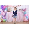 image:imageDXTON Girls Long Sleeve Tulle Tutu Dress Party Outfit Ages 312Light Black