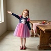 image:imageDXTON Girls Long Sleeve Tulle Tutu Dress Party Outfit Ages 312Multicoloured
