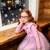 image:imageDXTON Girls Long Sleeve Tulle Tutu Dress Party Outfit Ages 312Pink Purple