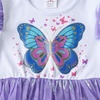 image:imageDXTON Girls Long Sleeve Tulle Tutu Dress Party Outfit Ages 312Purple