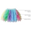 image:imageDXTON Girls Rainbow Tutu Skirt Elastic Waist Tulle Party Skirt Ages 310Dark Green