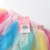 image:imageDXTON Girls Rainbow Tutu Skirt Elastic Waist Tulle Party Skirt Ages 310Green