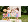 image:imageDXTON Girls Rainbow Tutu Skirt Elastic Waist Tulle Party Skirt Ages 310Multicoloured