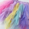 image:imageDXTON Girls Rainbow Tutu Skirt Elastic Waist Tulle Party Skirt Ages 310Multicoloured