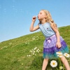 image:imageDXTON Girls Rainbow Tutu Skirt Elastic Waist Tulle Party Skirt Ages 310Purple