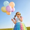 image:imageDXTON Girls Tutu Dress Short Sleeve Summer Party Outfit Ages 312Green
