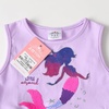 image:imageDXTON Girls Tutu Dress Short Sleeve Summer Party Outfit Ages 312Purple