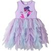 image:imageDXTON Girls Tutu Dress Short Sleeve Summer Party Outfit Ages 312Purple